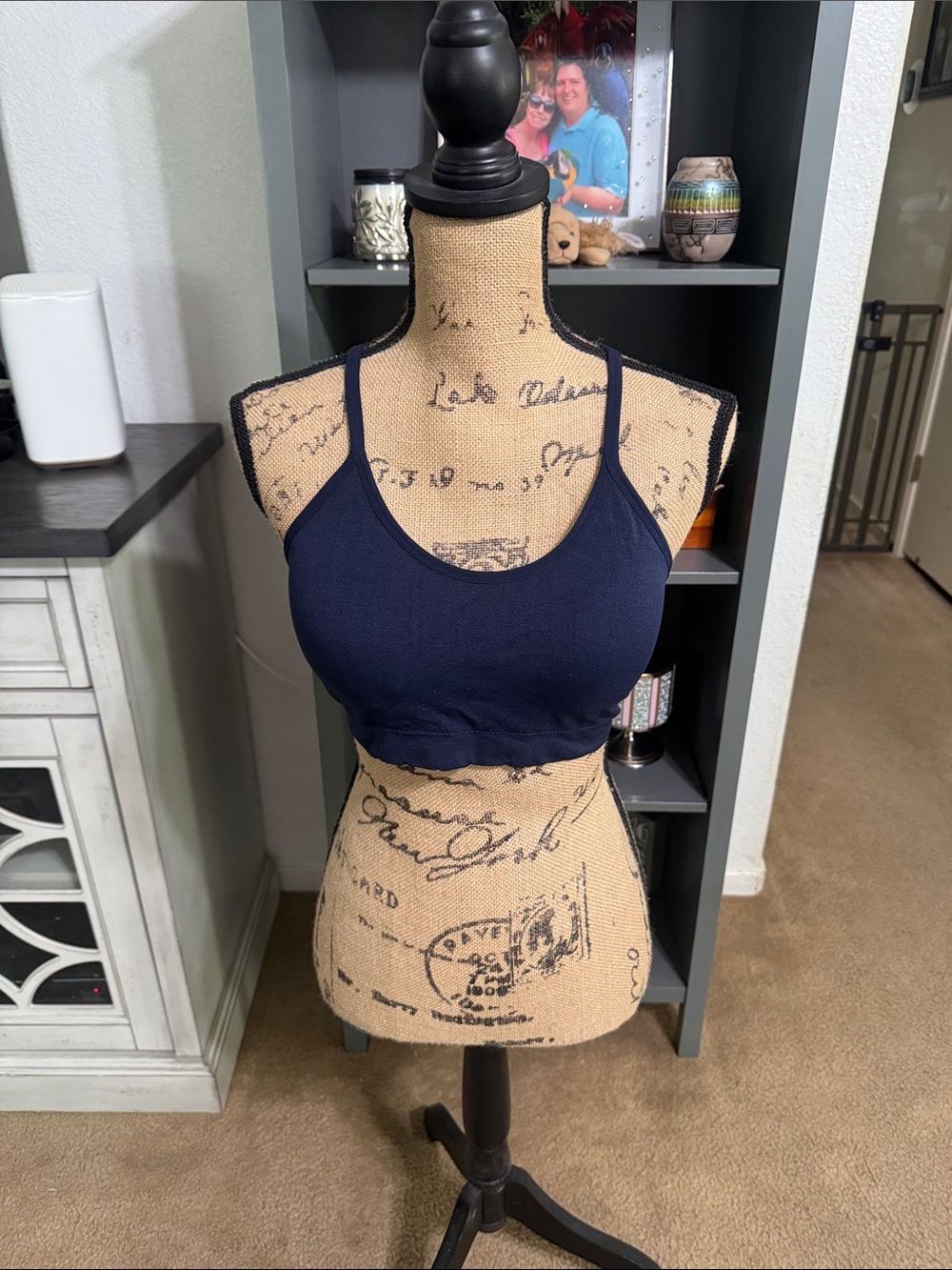 Laura Ashley Navy Racerback  Bralette